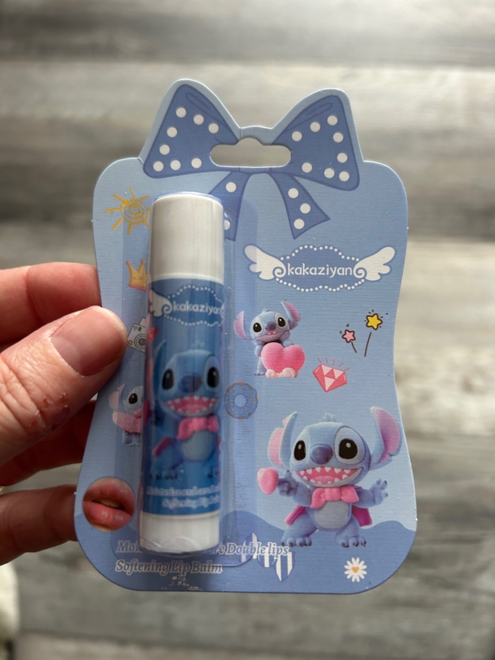 4/$50 Kakaziyan Blue Cartoon Stitch Lip Balm